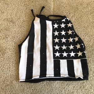 American flag halter